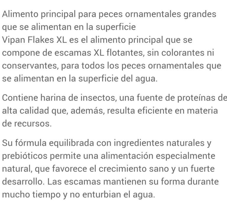 SERA Vipan Fakes XL 1000ml (210g) - Imagen 3