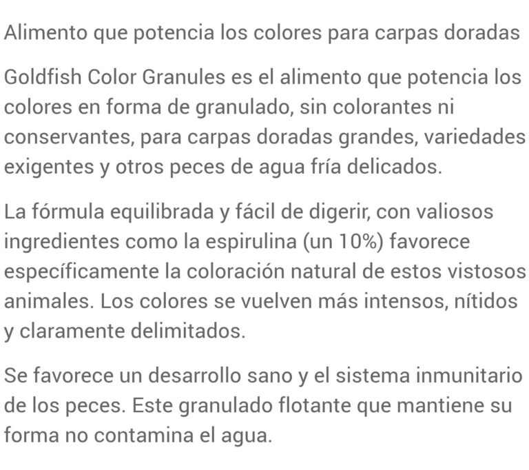SERA Goldfish Color Granules 250ml (90g) - Imagen 3