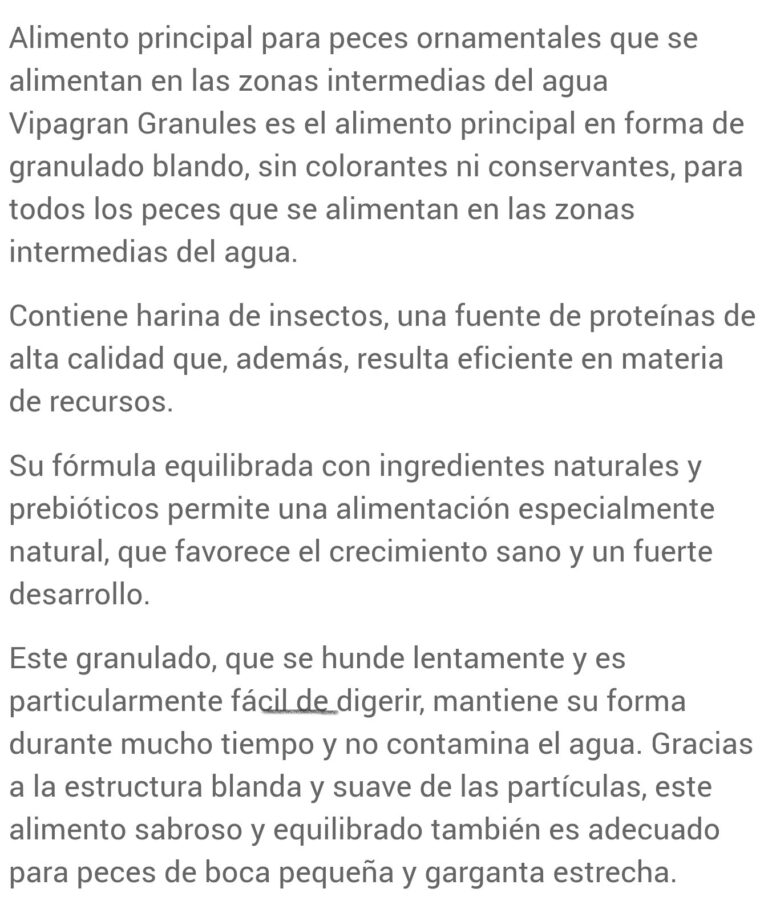 SERA Vipagran Granules1000ml (370g) - Imagen 3