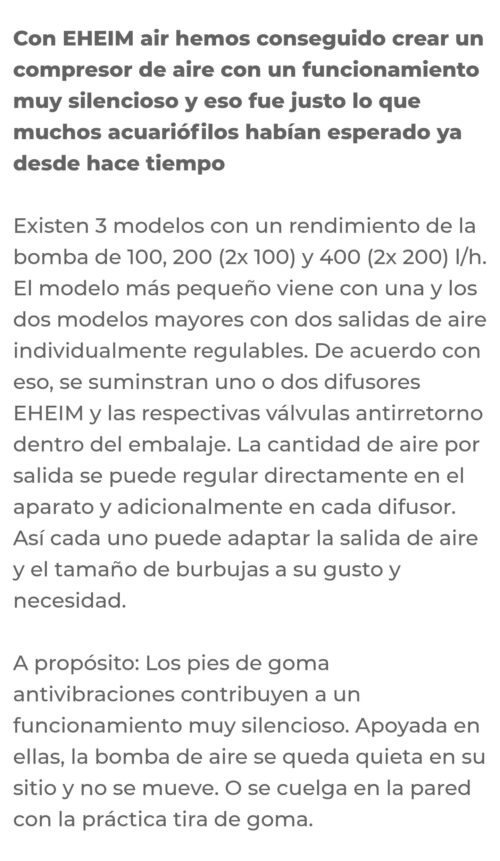 EHEIM Air Pump100 L/H - Imagen 3