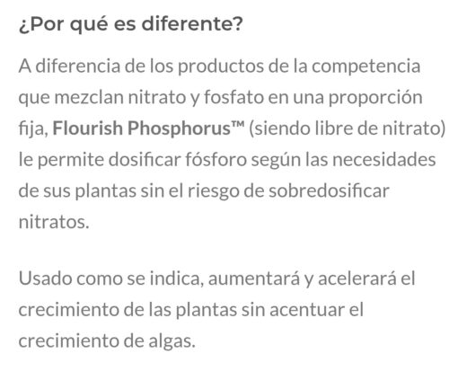 SEACHEM Flourish Phosphorus 250ml - Imagen 3