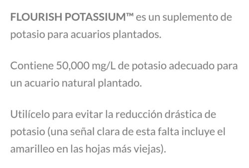 SEACHEM Flourish Potassium 500ml - Imagen 2