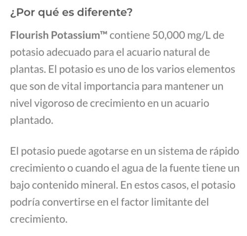 SEACHEM Flourish Potassium 500ml - Imagen 3