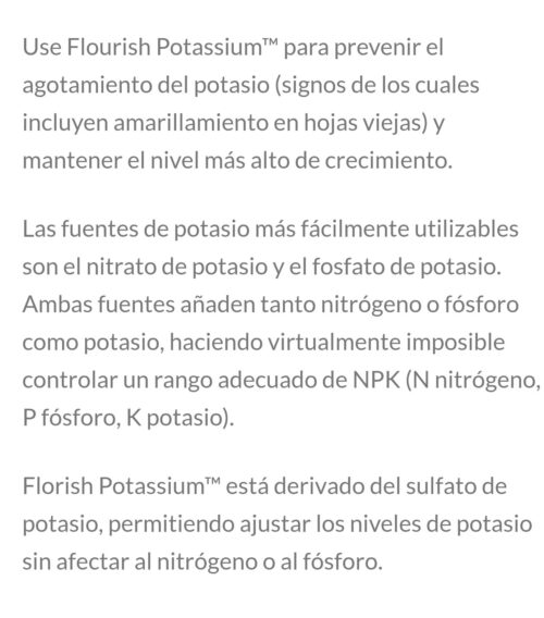 SEACHEM Flourish Potassium 500ml - Imagen 4